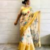 Exclusive Organza Digital Print Jequard Saree 01
