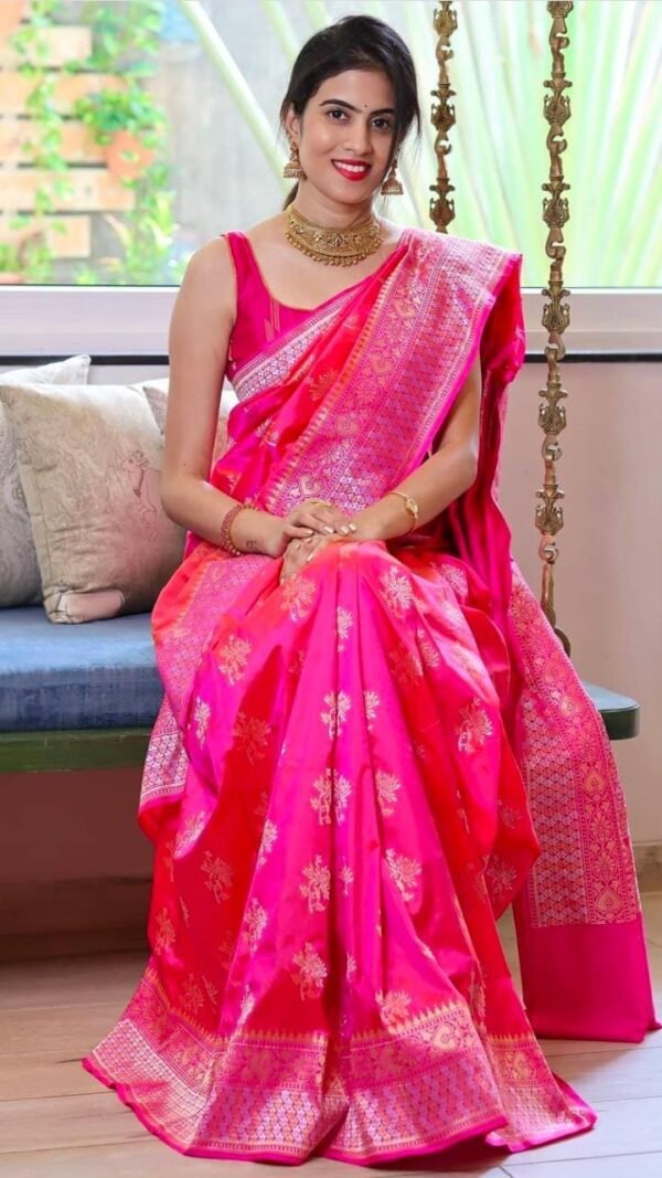 Exclusive Soft Lichi Silk Designer Saree 02