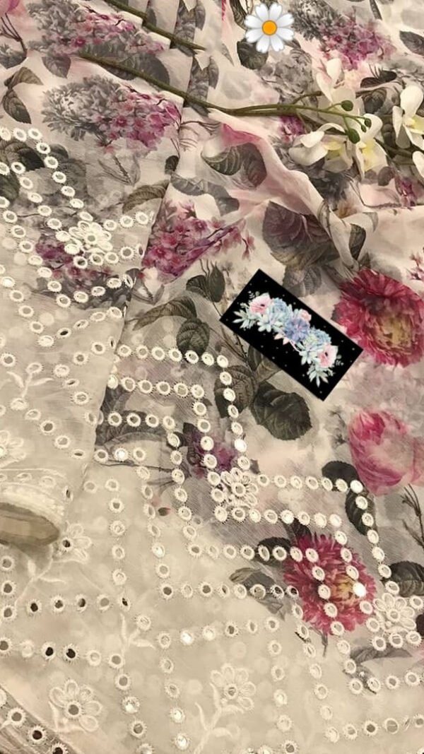Pure Chiffon Digital Printed Saree 03