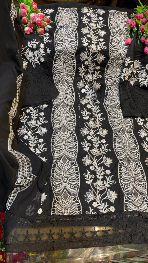 Cambric Cotton Self Embroidery Pakistani Suits 01