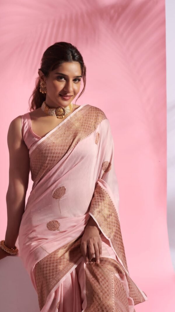 Soft Modal Cotton Dual Shade Saree 05