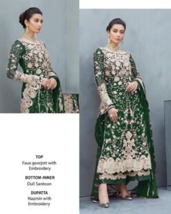New Fox Georgette with Embroidered Pakistani Suit 01