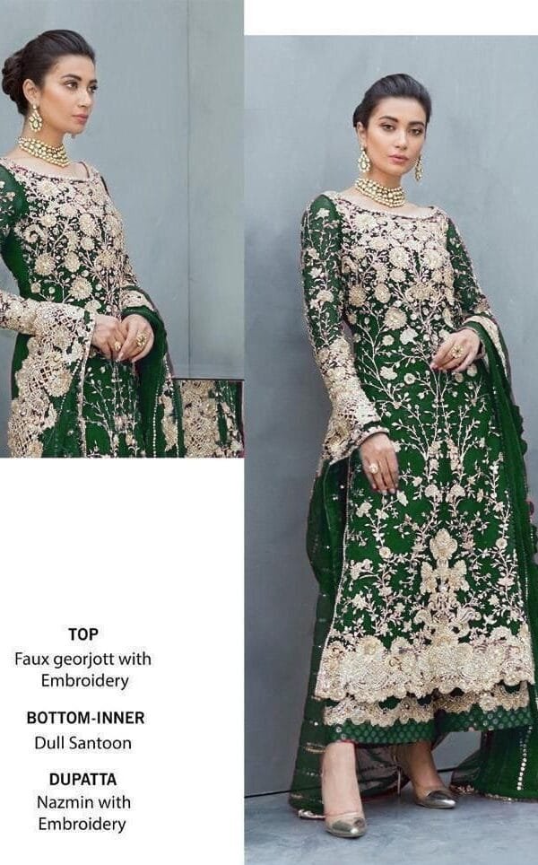 New Fox Georgette with Embroidered Pakistani Suit 01