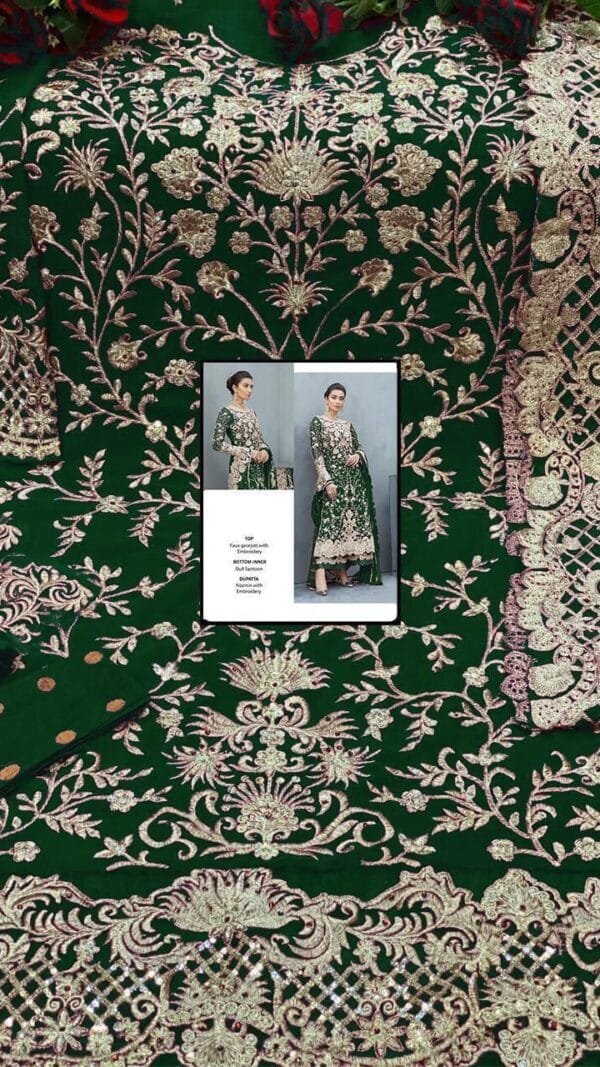 New Fox Georgette with Embroidered Pakistani Suit 01