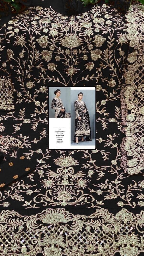 New Fox Georgette with Embroidered Pakistani Suit 05