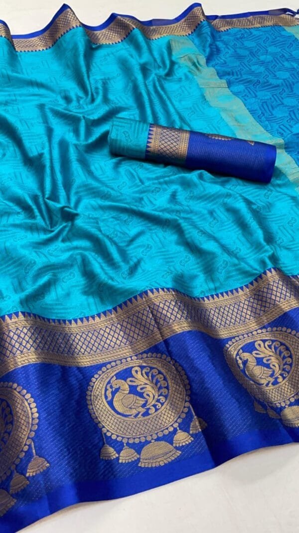 Pure Soft Aura Cotton Silk Saree 03