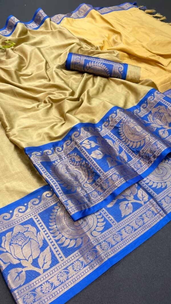 Pure Soft Aura Cotton Silk Saree 07