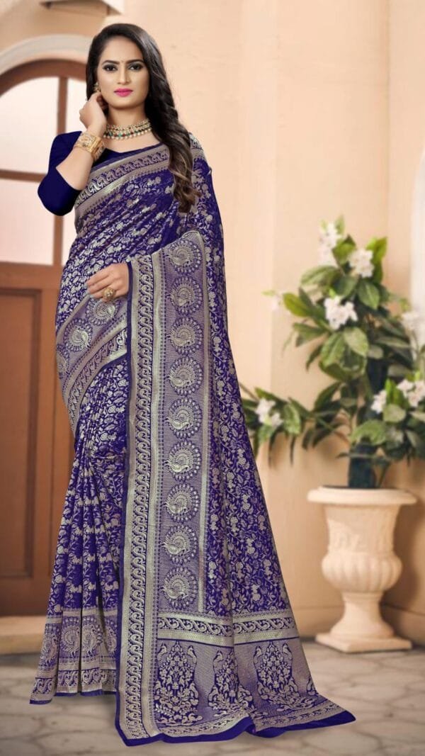 Banarasi Weaving Soft Silk Saree 01