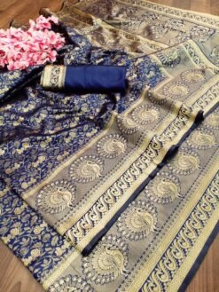 Banarasi Weaving Soft Silk Saree 01