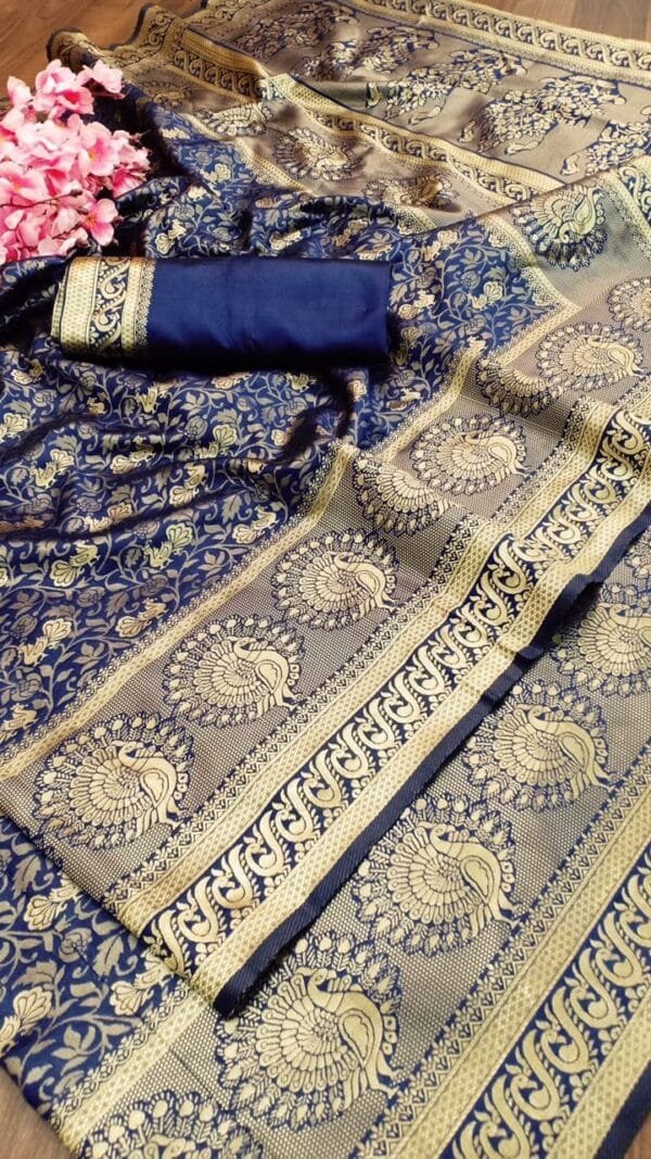 Banarasi Weaving Soft Silk Saree 01