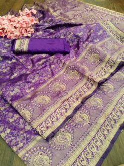 Banarasi Weaving Soft Silk Saree 02