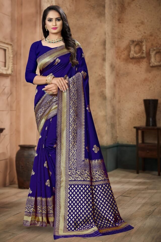 Banarasi Weaving Soft Silk Saree 04