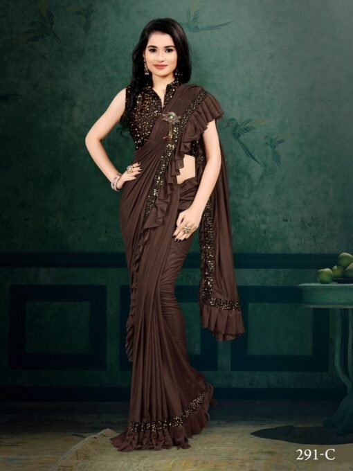 Traditional Look Designer Silk Lycra Saree 04