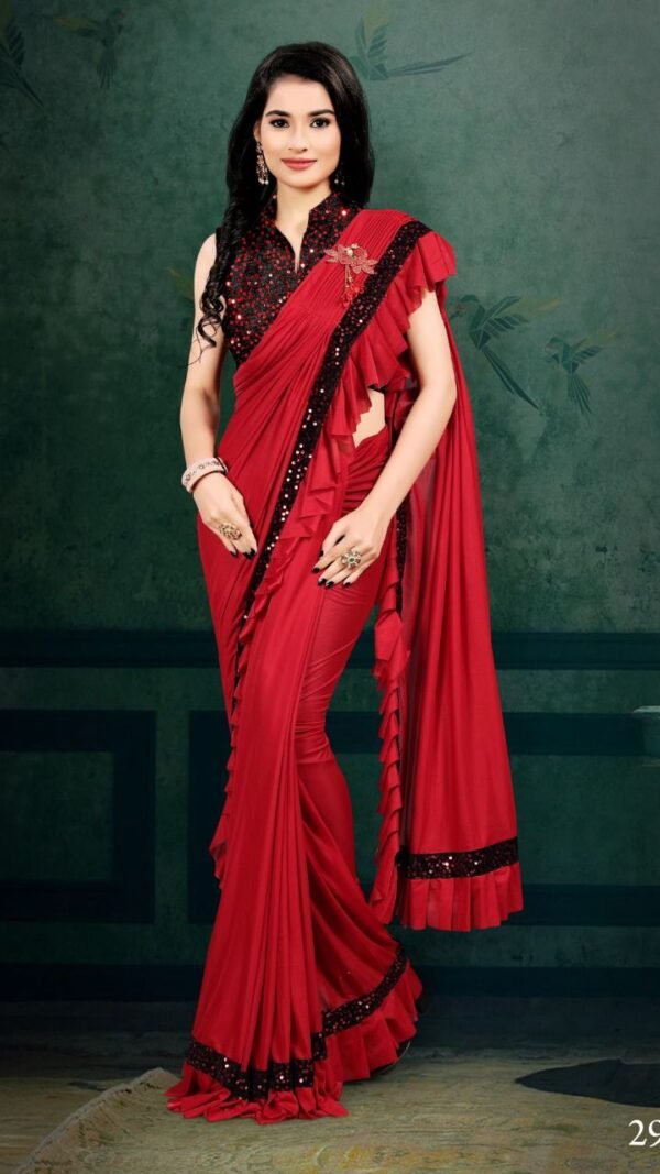 Traditional Look Designer Silk Lycra Saree 06