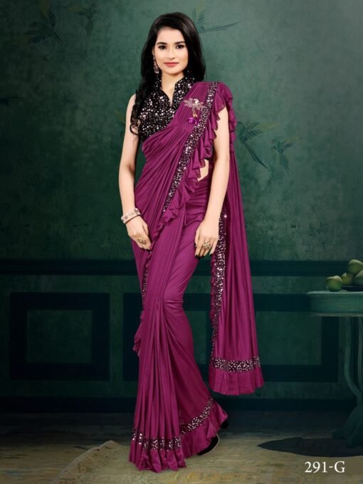 Traditional Look Designer Silk Lycra Saree 07