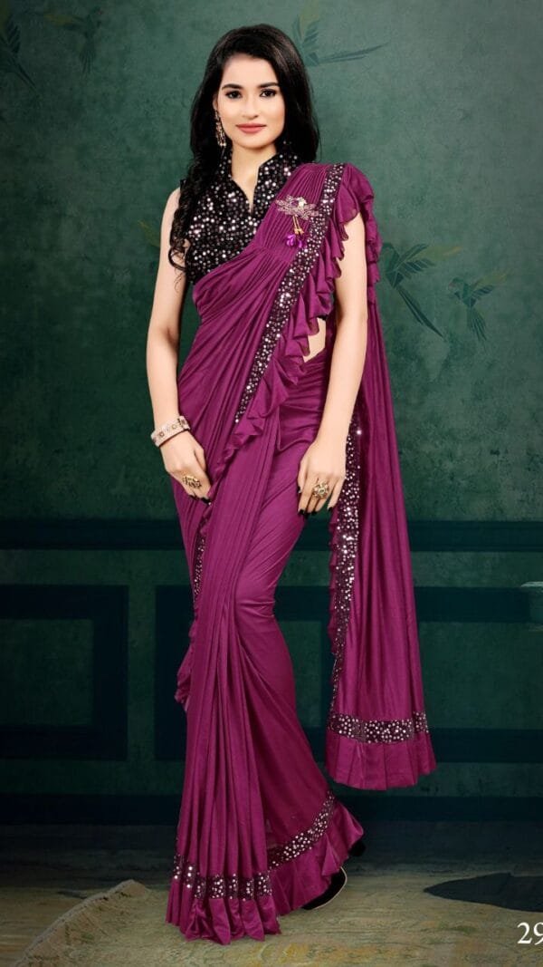 Traditional Look Designer Silk Lycra Saree 07