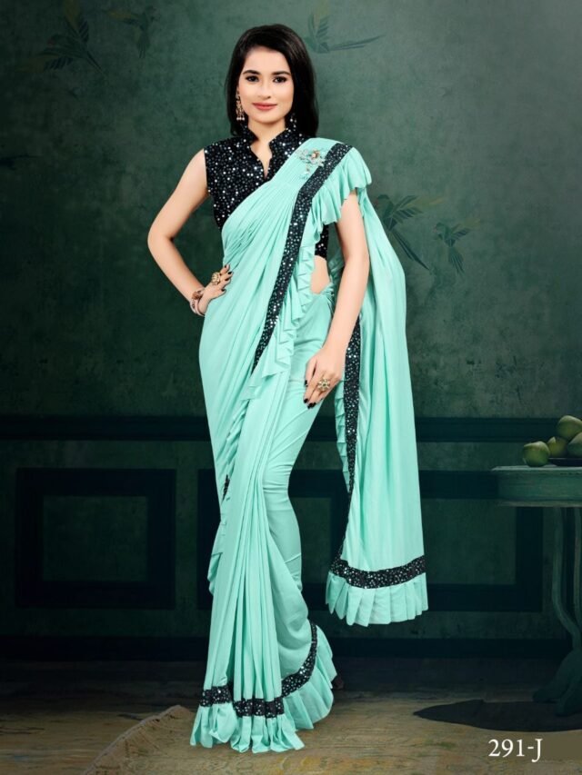 Traditional Look Designer Silk Lycra Saree 10