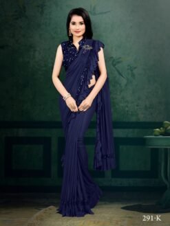 Traditional Look Designer Silk Lycra Saree 11