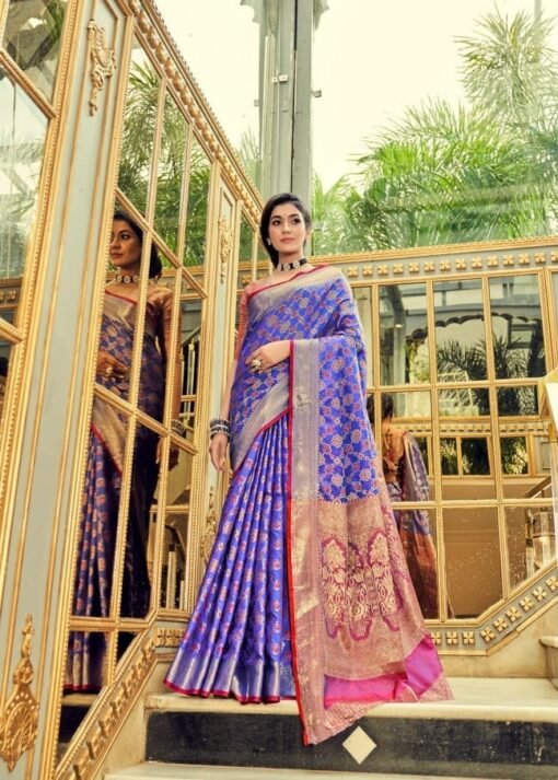 Soft Zari Weaving Saree Traditional Collection 03