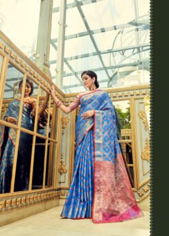 Soft Zari Weaving Saree Traditional Collection 04