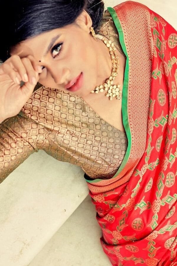 Soft Zari Weaving Saree Traditional Collection 05