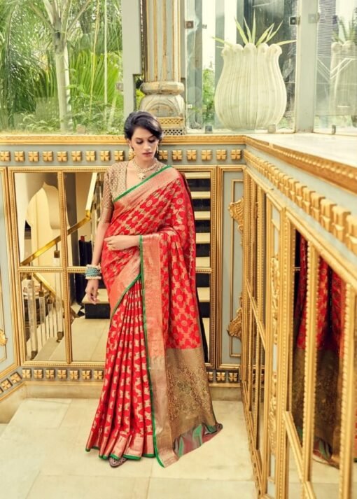 Soft Zari Weaving Saree Traditional Collection 05