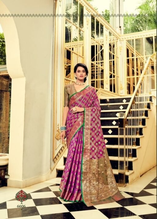 Soft Zari Weaving Saree Traditional Collection 06