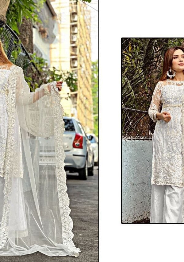 Latest Heavy Net Embroidery with Work Stone Suits