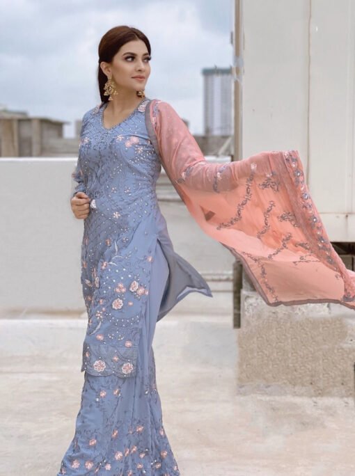 New Pakistani Design with Embroidery Work Suits