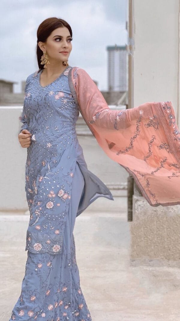 New Pakistani Design with Embroidery Work Suits