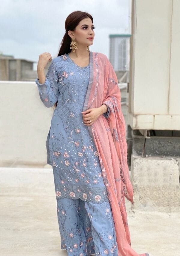 New Pakistani Design with Embroidery Work Suits