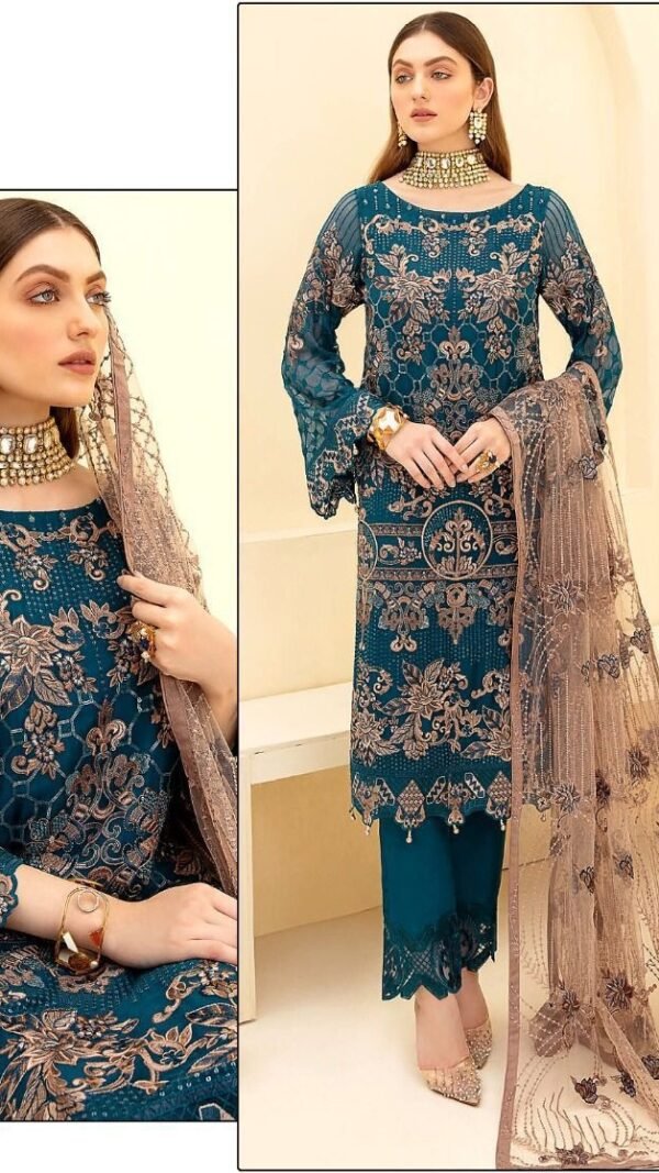 New Pakistani Design with Embroidery and Sequence Work