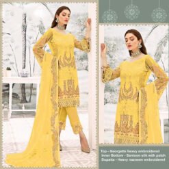 Georgette Heavy Embroidered Dress Pakistani Suits 03
