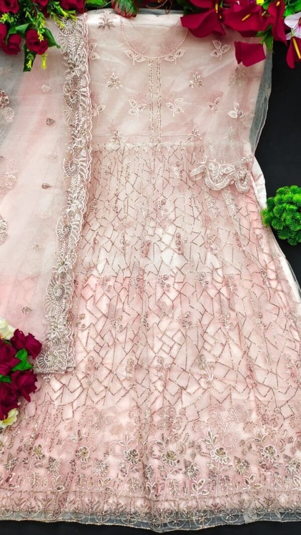 New Latest Designer Dresses with Stone Work 01