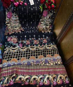 Fox Georgette Heavy Embroidered Pakistani Dress 01