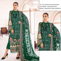 Fox Georgette Heavy Embroidered Pakistani Dress 03