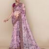 Digital Printed Fully Embroidery Organza Party Wear Saree 05