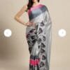 Digital Print Pure Fox Satin Designer Saree 03