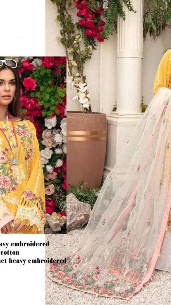 Pakistani Lawn Cotton Heavy Embroidered Suits 01