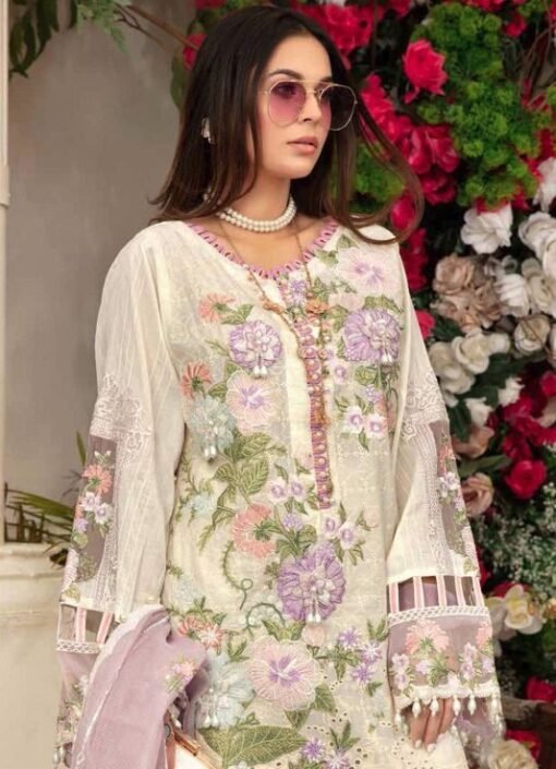 Pakistani Lawn Cotton Heavy Embroidered Suits 02