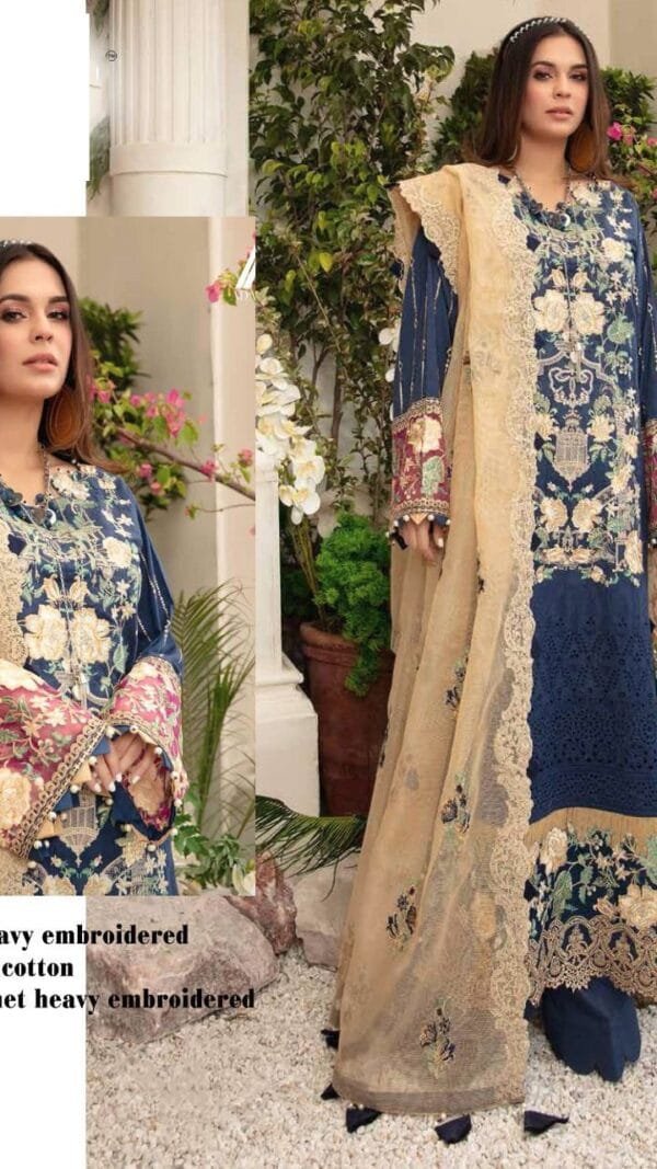 Pakistani Lawn Cotton Heavy Embroidered Suits 03