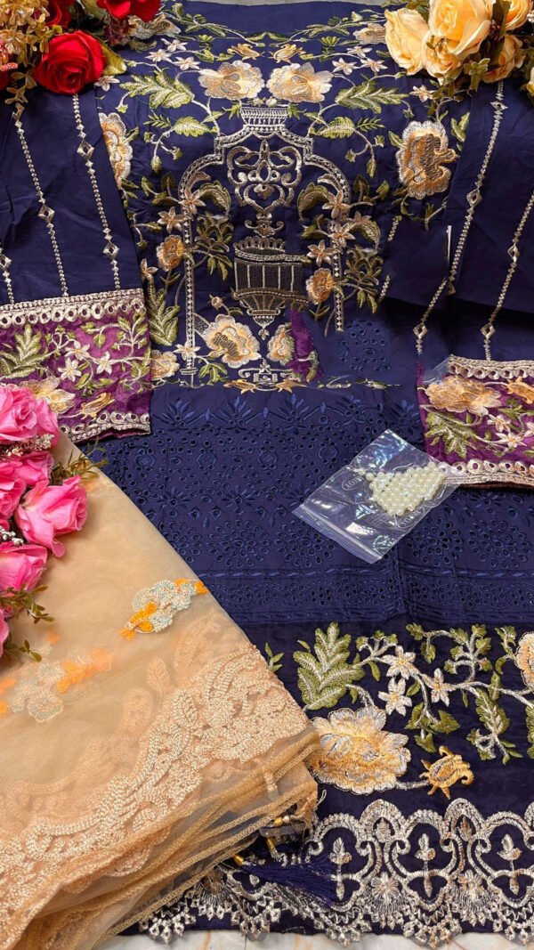 Pakistani Lawn Cotton Heavy Embroidered Suits 03