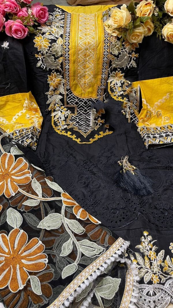 Pakistani Lawn Cotton Heavy Embroidered Suits 04