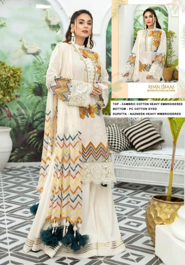 Pure Cambric Cotton Pakistani Suits Online 01