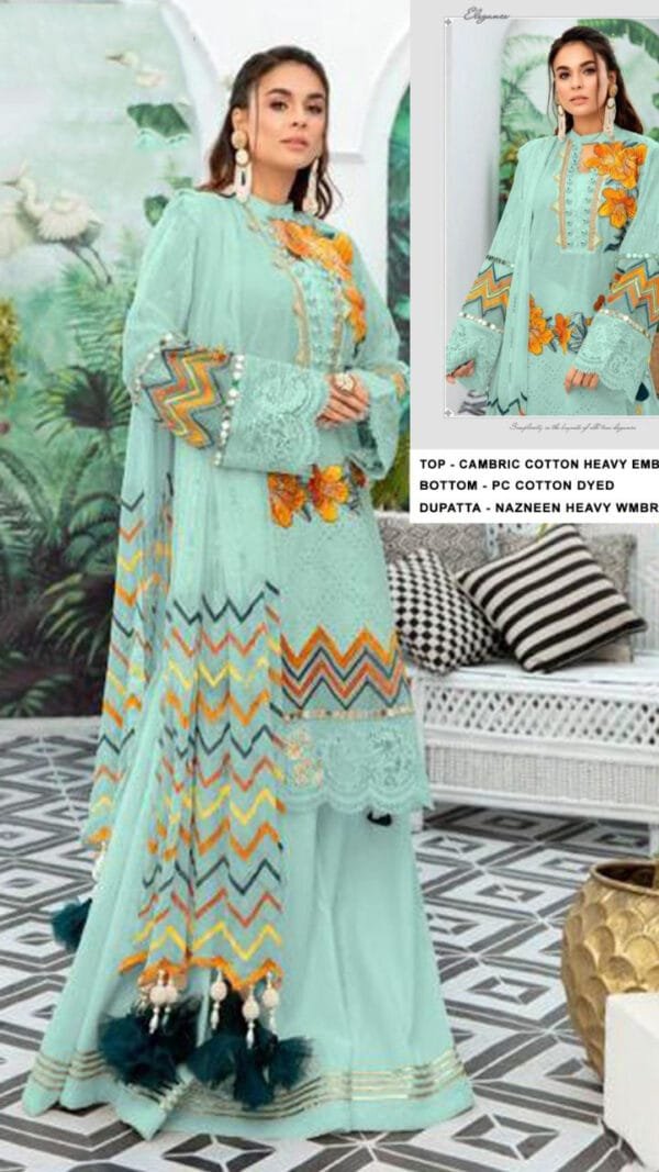 Pure Cambric Cotton Pakistani Suits Online 05