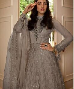 Latest Pakistani Suits with Mirror Work and Embroidery 02