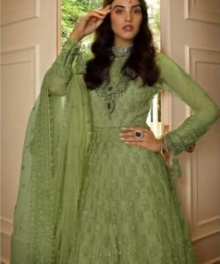 Latest Pakistani Suits with Mirror Work and Embroidery 06