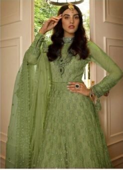 Latest Pakistani Suits with Mirror Work and Embroidery 06
