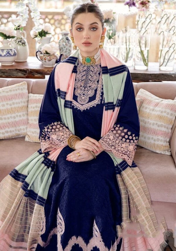 Exclusive Lawn Cotton Heavy Embroidered Pakistani Dress 02