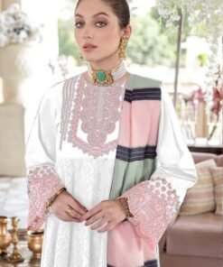Exclusive Lawn Cotton Heavy Embroidered Pakistani Dress 04